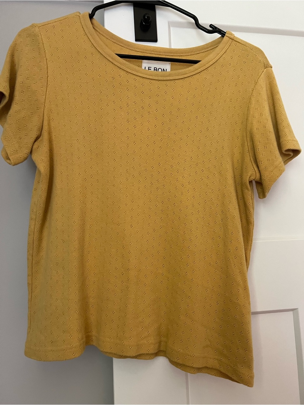 Le Bon Shoppe Pointelle Babe Tee